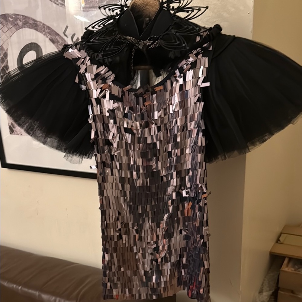 Tory Burch Black and Silver top.